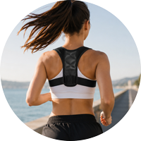 Movement friendly posture corrector icon