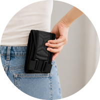 Portable posture support icon