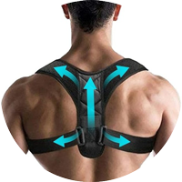 Soft breathable posture support icon