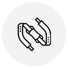 Adjustable shoulder support icon