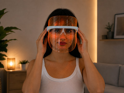 Wear Akemi Glow LED Light Therapy mask