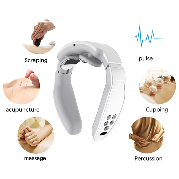 Person using Mekato Neck Massagers at home for neck comfort support