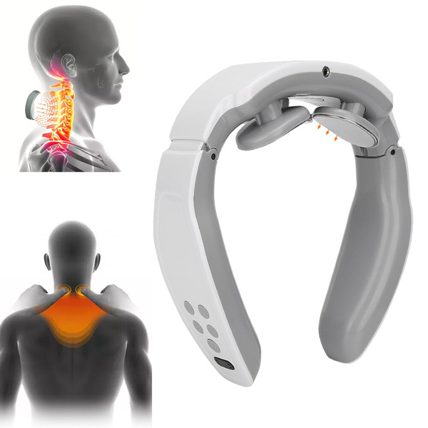 Person using Mekato Neck Massagers at home for neck comfort support
